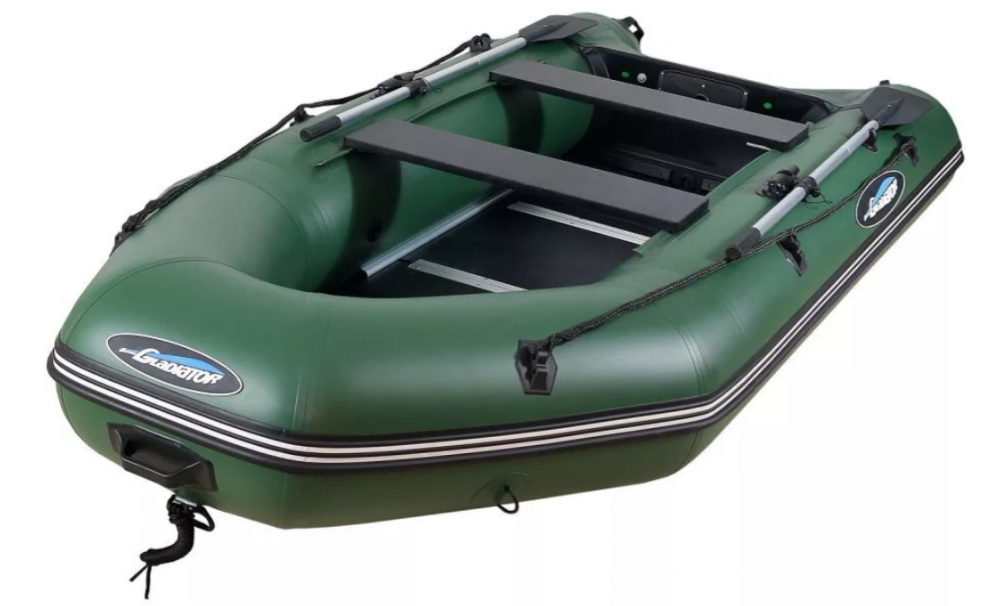 МОТОРНО-ГРЕБНАЯ ЛОДКА ПВХ GLADIATOR А 340 ТК С ФАНЕРНЫМ ПОЛОМ в Камышине