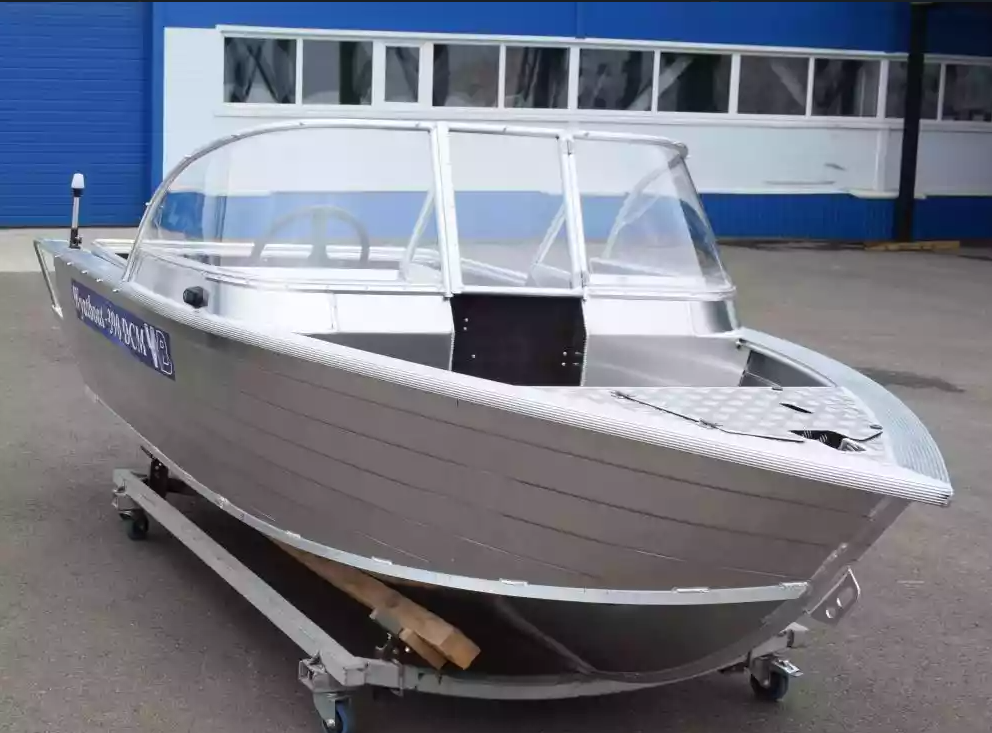 Алюминиевая лодка Wyatboat-390 DCM Увеличенный борт в Камышине