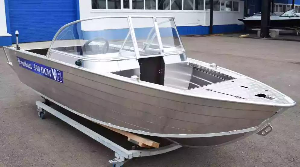 Алюминиевая лодка Wyatboat-390 DCM Увеличенный борт в Камышине