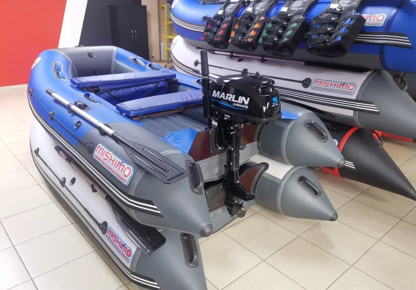 КОМПЛЕКТ ЛОДКА MISHIMO LITE 315 + МОТОР 5л.с в Камышине