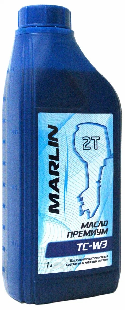 МАСЛО ПОЛУСИНТЕТИЧЕСКОЕ MARLIN ПРЕМИУМ 2Т, TC-W3, 1 ЛИТР в Камышине