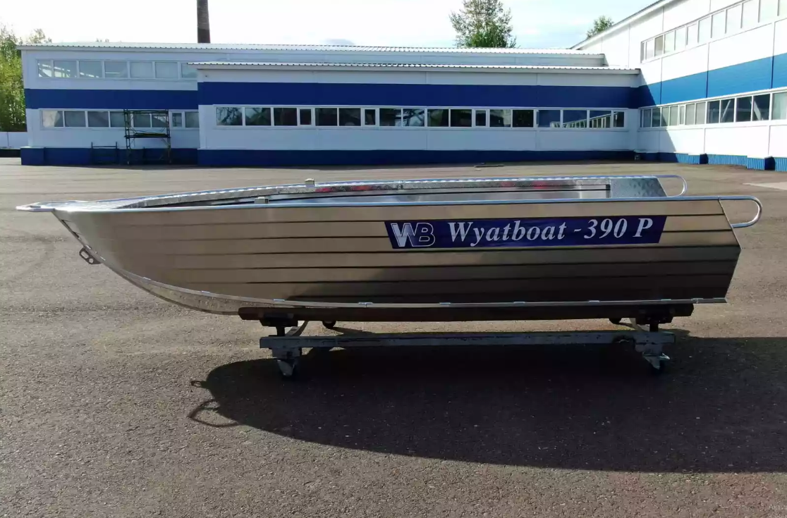 Алюминиевая лодка Wyatboat-390РМ увеличенный борт в Камышине