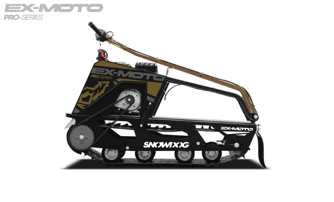 Мотобуксировщик EX-MOTO SNOWDOG S380 8л.с. в Камышине