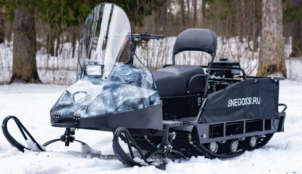 Миниснегоход Бурлак Егерь Экспедитор 15 л.с. , реверс, тормоз, капот белый в Камышине