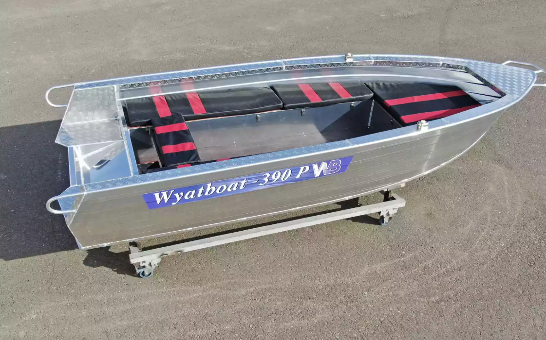 Алюминиевая лодка Wyatboat-390РМ увеличенный борт в Камышине