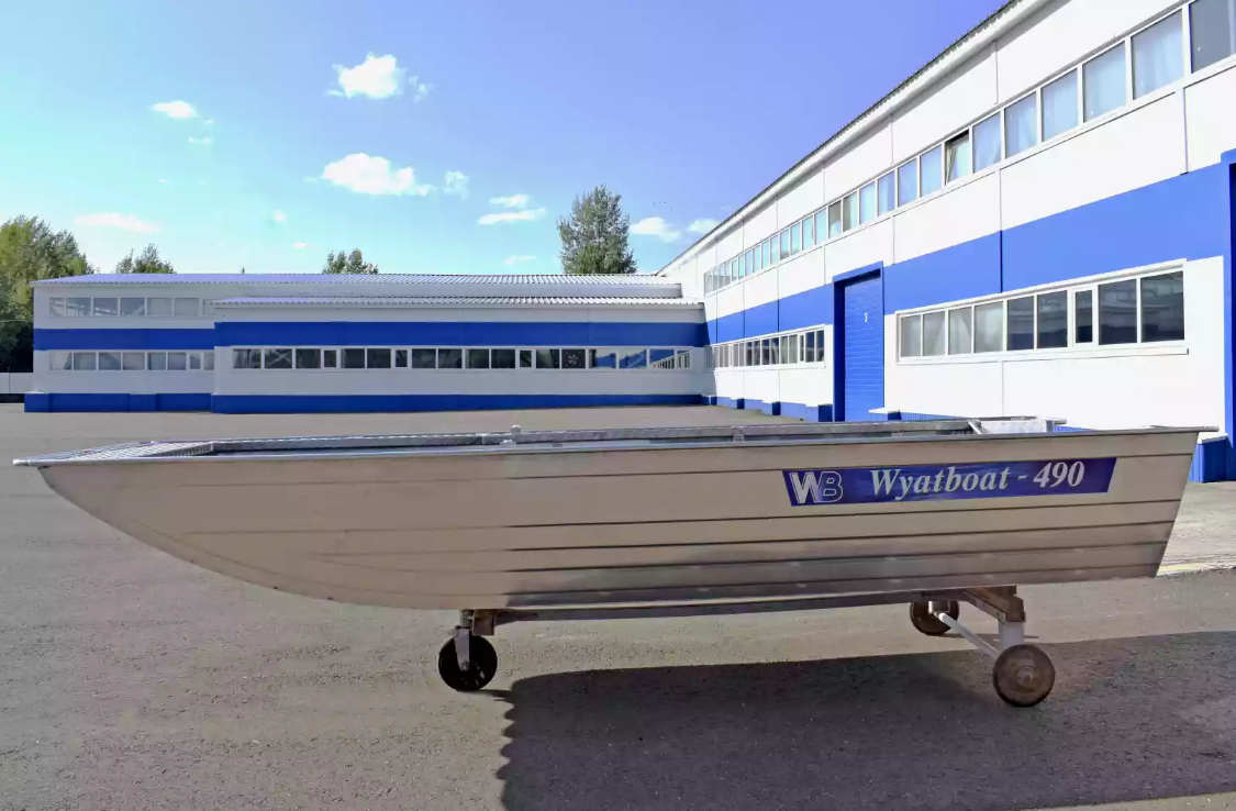 Алюминиевая лодка Wyatboat-490 Jonboat в Камышине
