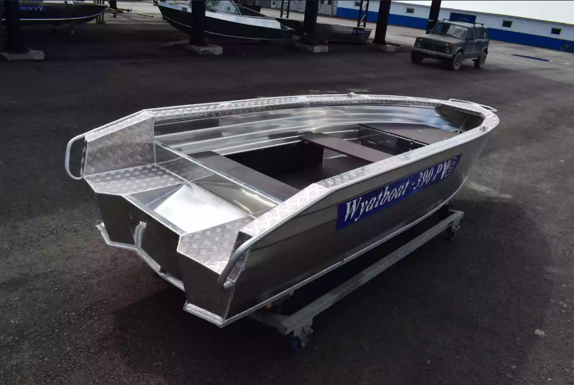 Алюминиевая лодка Wyatboat-390Р Увеличенный борт в Камышине