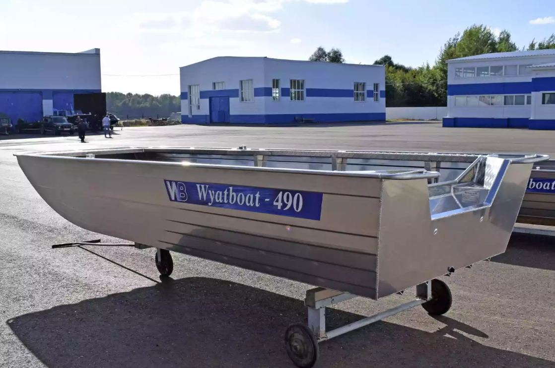 Алюминиевая лодка Wyatboat-490 Jonboat в Камышине