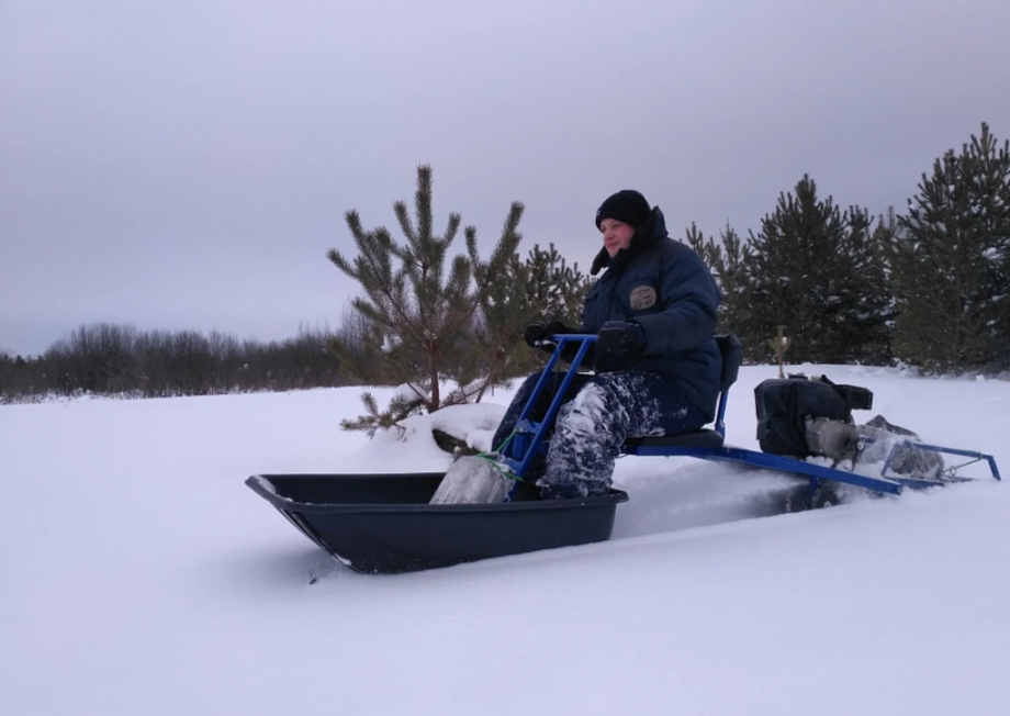 Мотобуксировщик толкач Альбатрос-XL8 с модулем. С фарой, склизы в Камышине