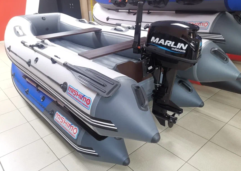 КОМПЛЕКТ ЛОДКА MISHIMO LITE 350 + МОТОР 9,8 Л.С. в Камышине