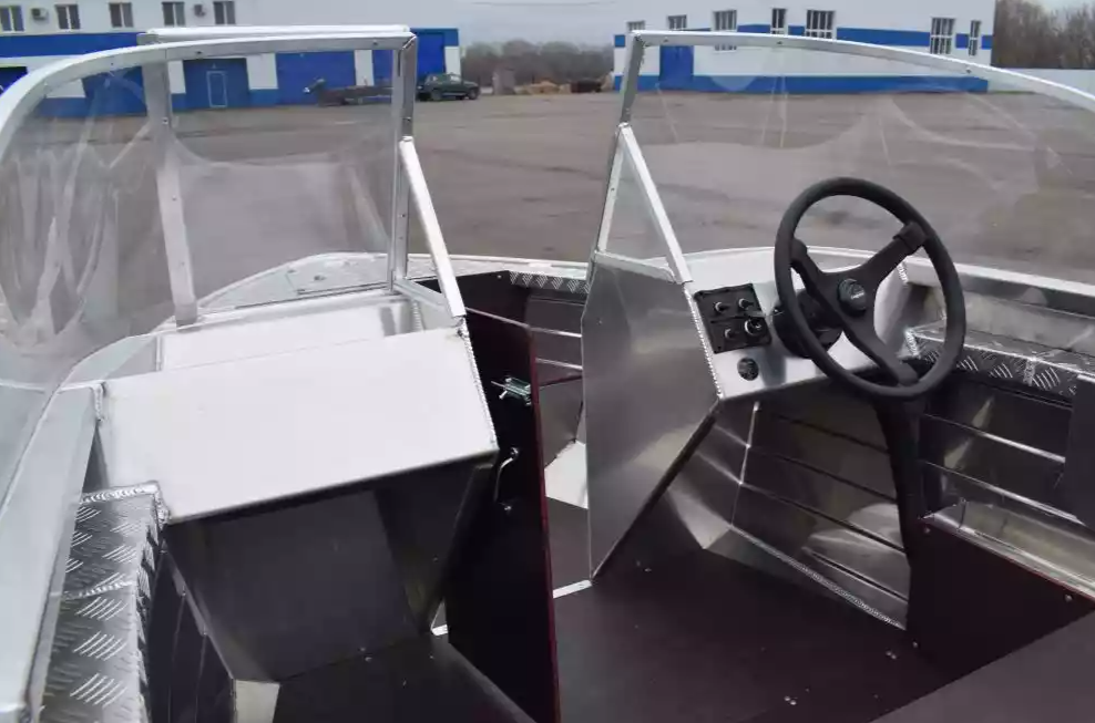 Алюминиевая лодка Wyatboat-390 DCM Увеличенный борт в Камышине