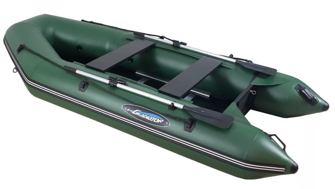 МОТОРНО-ГРЕБНАЯ ЛОДКА ПВХ GLADIATOR А 340 ТК С ФАНЕРНЫМ ПОЛОМ в Камышине