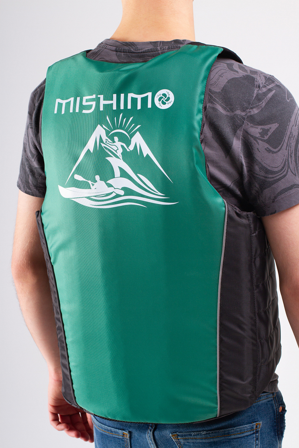 Жилет спасательный MISHIMO PRO Премиум качества Черно-зеленый в Камышине