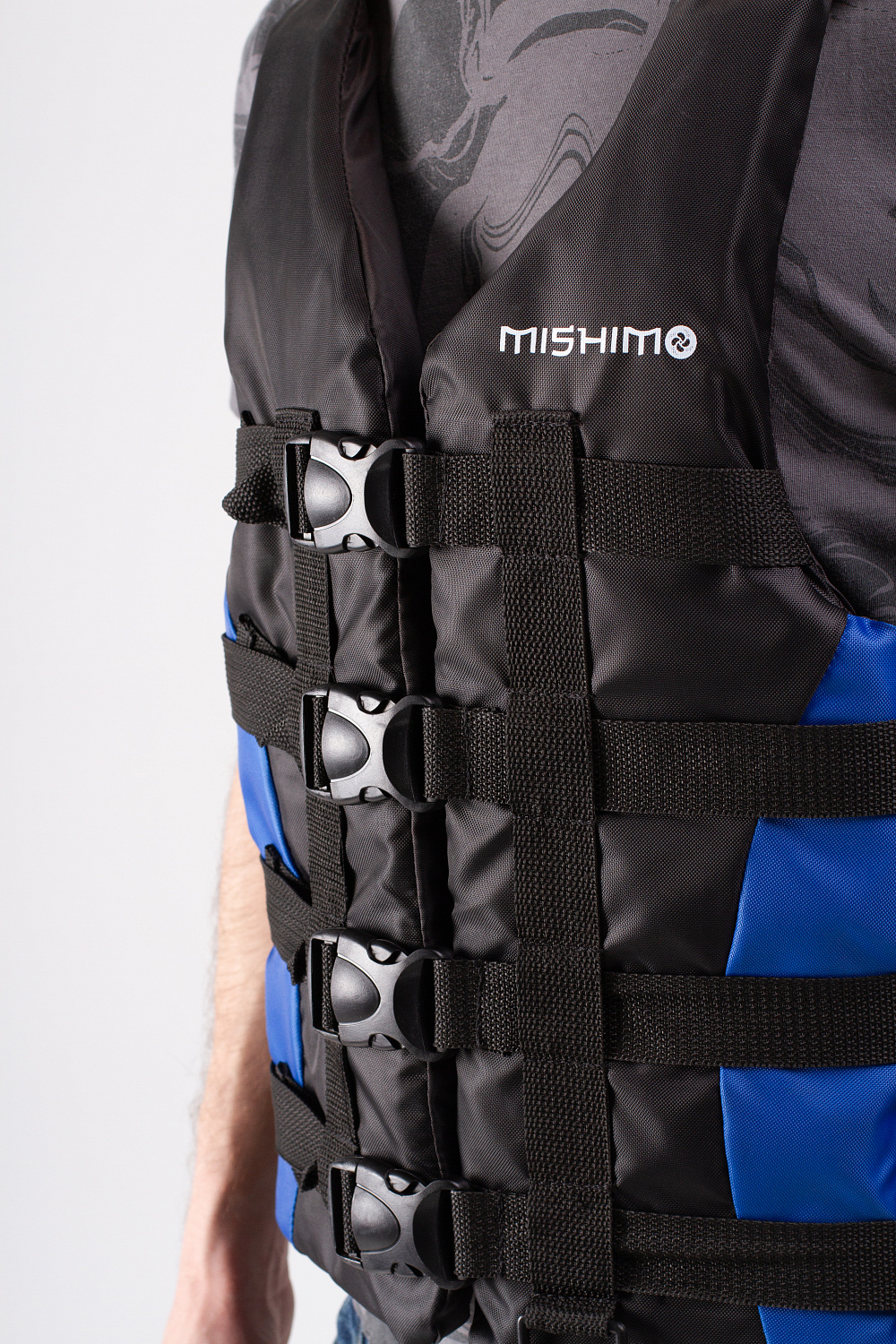 Жилет спасательный MISHIMO PRO Премиум качества Черно-синий в Камышине